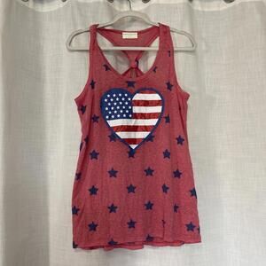 Bobby Brooks Distressed USA Racerback  Tank Lg